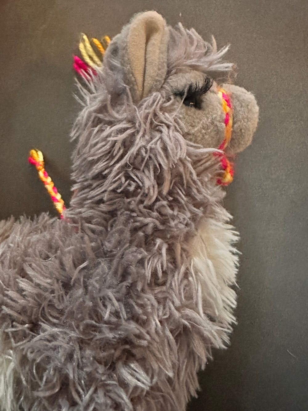 Plush Llamas Douglas Toys - Soft Beige & Brown - Set of 2 - Picture 4 of 7